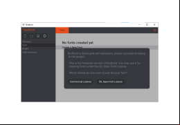 BirdFont - main-screen