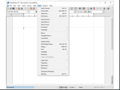 Corel WordPerfect Office - wordperfect-x8-tools-menu