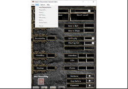 Diablo II: Resurrected Character Editor - view-menu