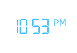 Digital Desktop Clock - main-screen