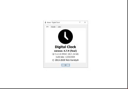 Digital Desktop Clock - about-application
