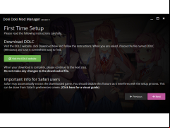 Doki Doki Mod Manager - first-time-setup