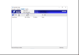 EpsonNet Config - tools-menu
