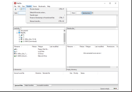 FileZilla Portable - transfer