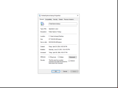 Folder Options X - properties