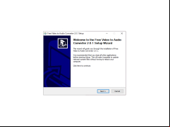 Free Video To Audio Converter - welcome-screen-setup