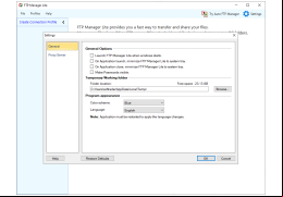 FTP Manager Lite - settings