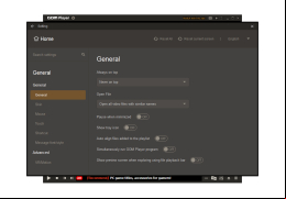 GOM Media Player - general-settings