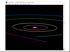 Gravity Simulator - main-screen