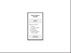 High Contrast - main-screen
