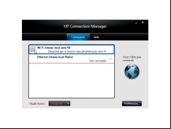 HP Connection Manager - main-screen