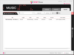 LG Smart Share - music-screen