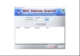 MAC Address Scanner - main-screen