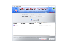 MAC Address Scanner - start-scan