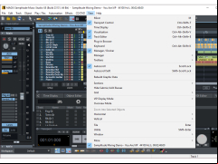 MAGIX Samplitude Music Studio - view-menu