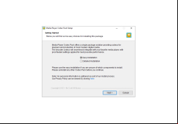 Media Player Codec Pack - installation-beginning