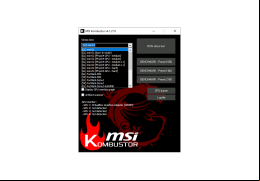 MSI Kombustor - stress-test