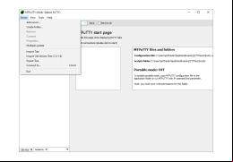MTPuTTY (multi PuTTY) - server-menu