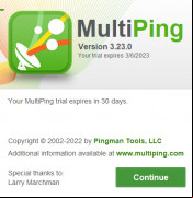 MultiPing screenshot 2