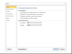 My Screen Recorder Pro - settings-general