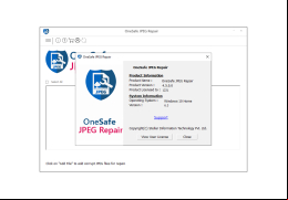 OneSafe JPEG Repair - about-application