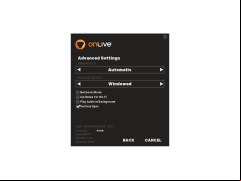 OnLive - settings