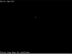 QBasic (QuickBASIC) - hello-world