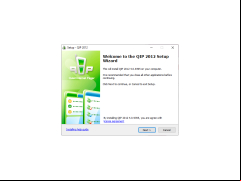 QIP Infium - welcome-screen-setup