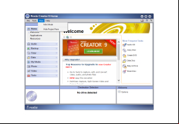 Roxio Easy Media Creator - view-menu