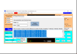 Satellite Orbit Simulator - parameters