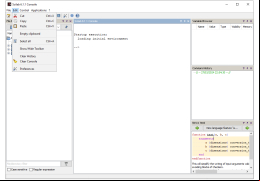 Scilab - edit-menu