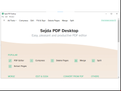 Sejda PDF Desktop - main-screen