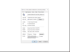 Show or Hide Updates Troubleshooter (wushowhide) - properties