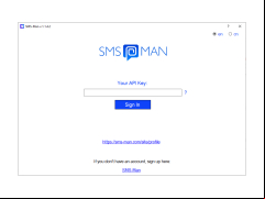 SMS-Man - main-screen