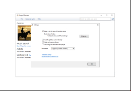 Songr Portable - settings