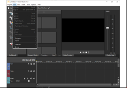 Sony Vegas Movie Studio - edit-menu