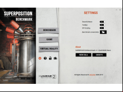 SUPERPOSITION Benchmark - settings