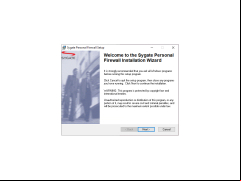 Sygate Personal Firewall - welcome-screen-setup