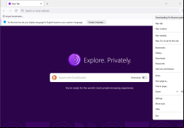 Tor Browser Bundle - menu