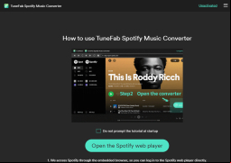 TuneFab Spotify Music Converter - main-screen