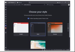 Vivaldi - themes-menu