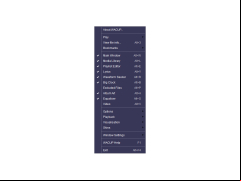 WACUP - menu