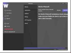 WowUp - client-options
