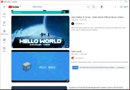 YouTube Desktop - search-example